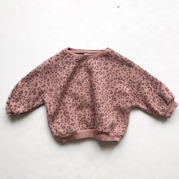 Zara animal print sweatshirt EUC 12-18 months - Picture 2 of 6
